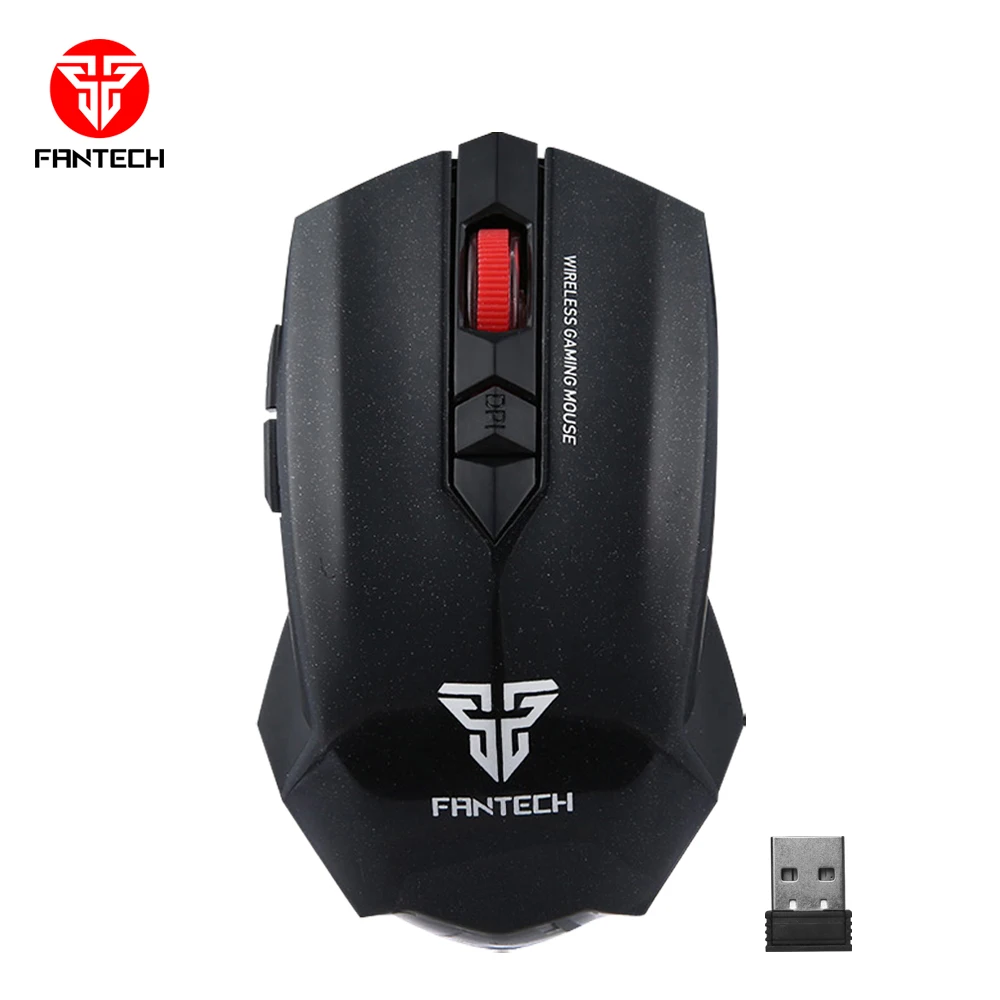 

FANTECH Wireless 2.4GHz Mouse 6D Buttons Gaming Mouse 10M Control Distance Essential Ergonomic Mouse For PC Latop Gamer