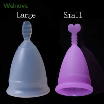 

2Pcs Lady Menstrual Cup For Women Menstrual Care Feminine Hygiene Silicone Copa Menstrual menstruatie cup vaginal cup D1370