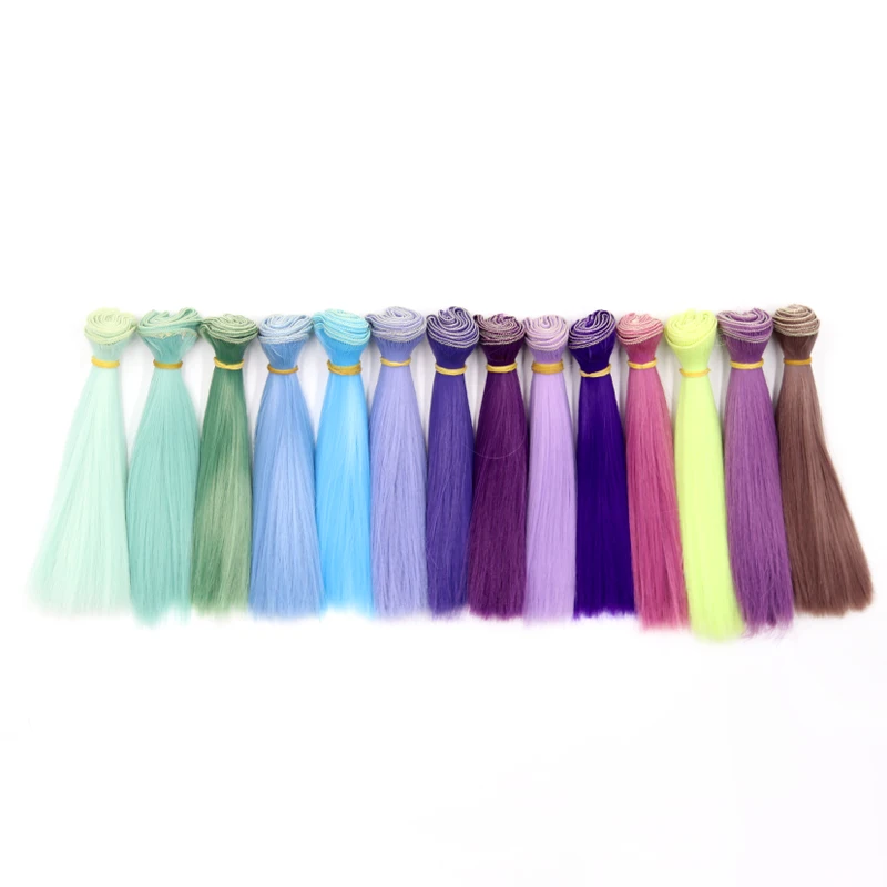 Doll Wigs 15*100CM 20*100CM 25*100CM bjd Wig Doll Hair for DIY Straight Hair