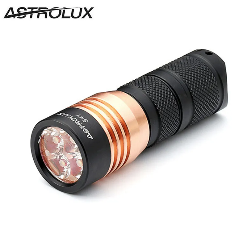 

Astrolux S41 Waterproof 1600LM Mini 4x Nichia 219C/XP-G3 A6 LED Light 18350 16340 torch Flashlight+Clip+O-ring+Lanyard