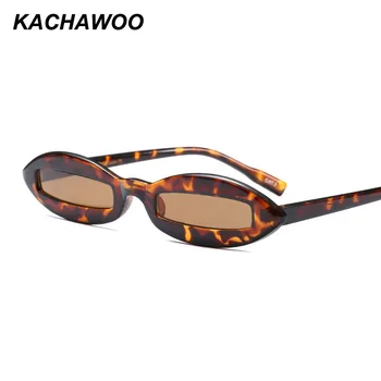 

Kachawoo small oval sunglasses for men black red leopard white pink mini sun glasses women accessories summer 2018 UV400