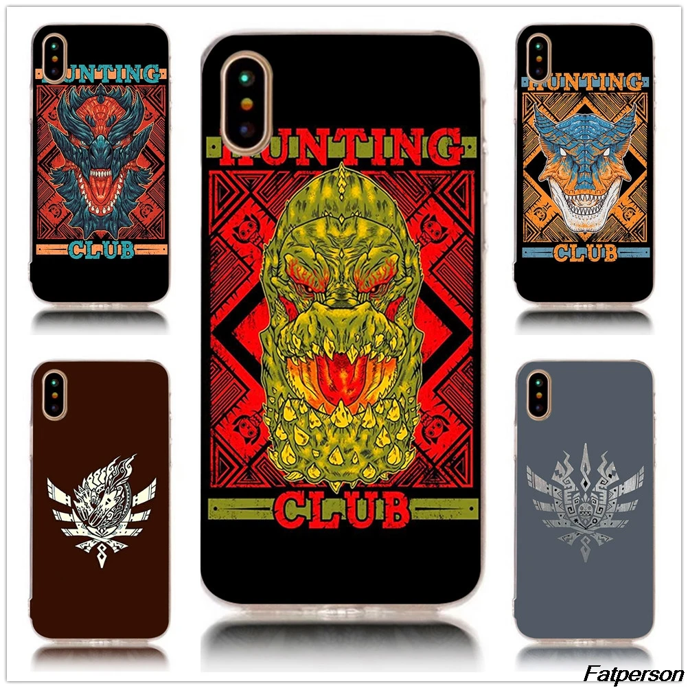 

MONSTER HUNTER WORLD Hard Transparent phone Case Cover For Apple iPhone X 8 8plus 7 7plus 6 6s plus 5 5s 5c se Coque Shell
