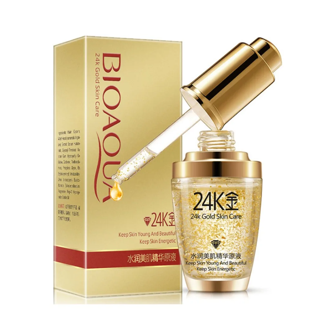 

BIOAQUA 24K Gold Face Cream Whitening Moisturizing 24 K Gold Day Creams & Moisturizers 24K Gold Essence Serum New Face Skin Care