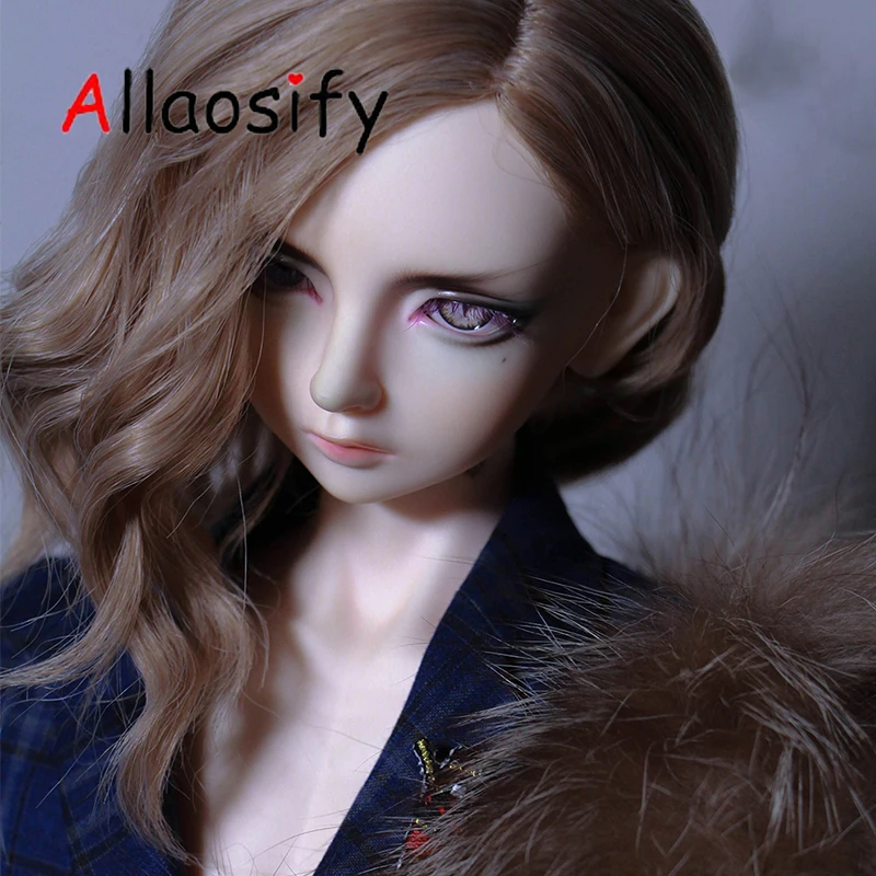 Allaosify BJD парик 1/3 1/4 1/6 BJD Кукла Высокая температура парик девушка длинные вьющиеся парик SD BJD парик это bjd волосы в европейском стиле