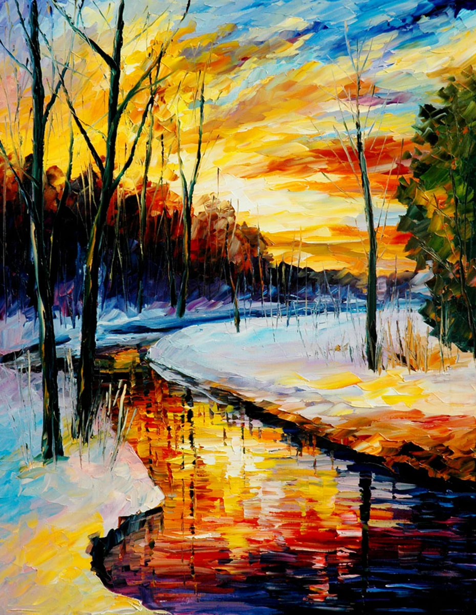 

5D DIY Diamond Painting Scenery Full Square Embroidery Setting Sun Rhinestones Mosaic Decor Home
