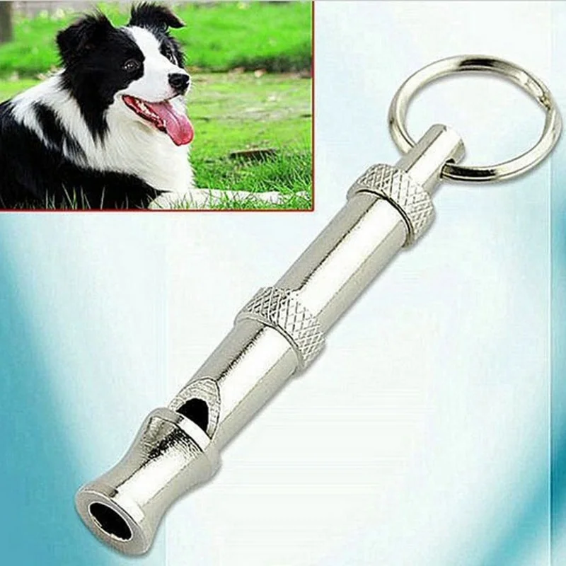 1 pc Dog Training Whistle Stainless steel Puppy Adjustable Ultrasonic