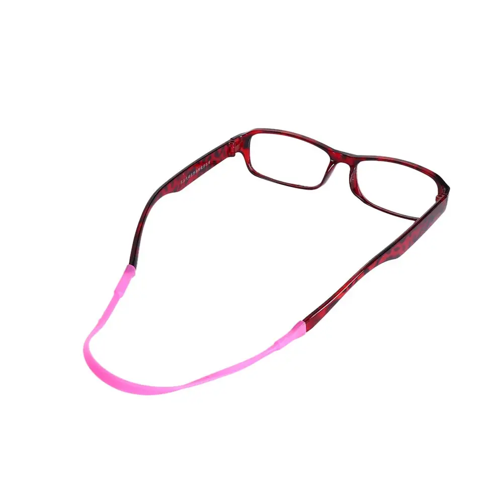 2 шт регулируемые силиконовые очки цепочка для солнцезащитных очков ремни для очков спортивная лента шнур держатель эластичные Нескользящие веревки