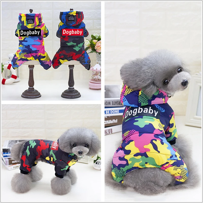 

Camouflage Dog Clothes For Small Dogs Coat Jacket Waterproof Warm Winter Puppy Jumpsuit Chihuahua Pet Clothing Costume Apparel