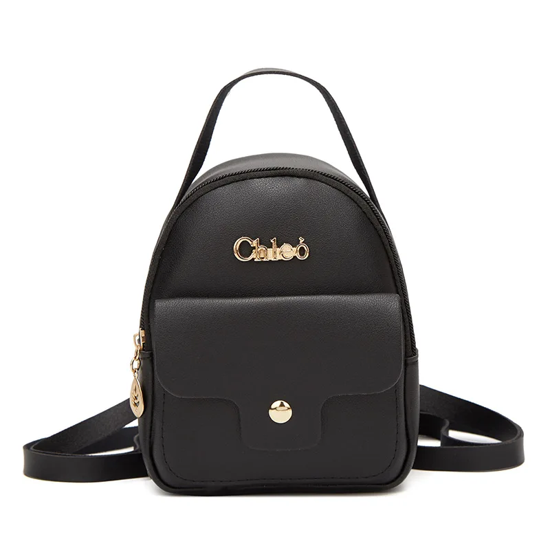 

2019 New Fashion Female Shoulder Bag Women Backpack Mini Soft Touch Multi-Function Small Backpack Girl crossbody bags