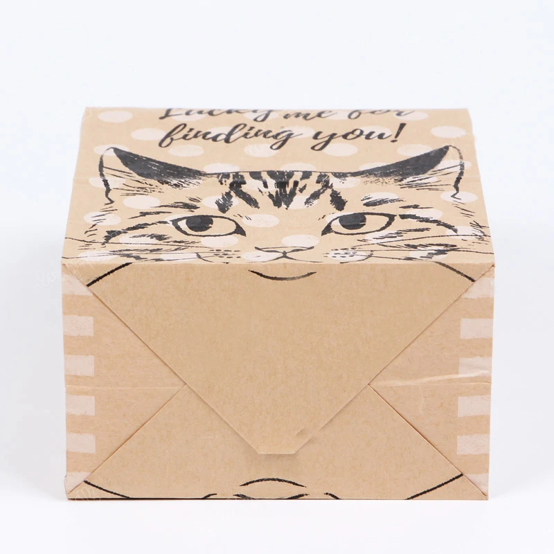 12 шт. бумажные пакеты для домашней вечеринки|cat pattern|cat catcat cat |