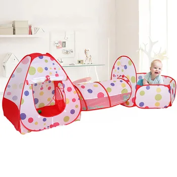 

3Pcs/Set Play Tent Baby Toys Ball Pool for Children Tipi Tent Pool Ball Pool Pit Baby Tent House Crawling Tunnel Ocean Kids Tent