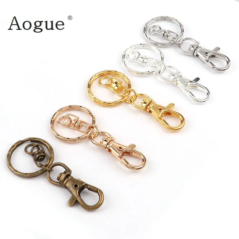 28x68mm High Quality Swivel Lobster Clasps Clips Hooks Key Ring DIY Key