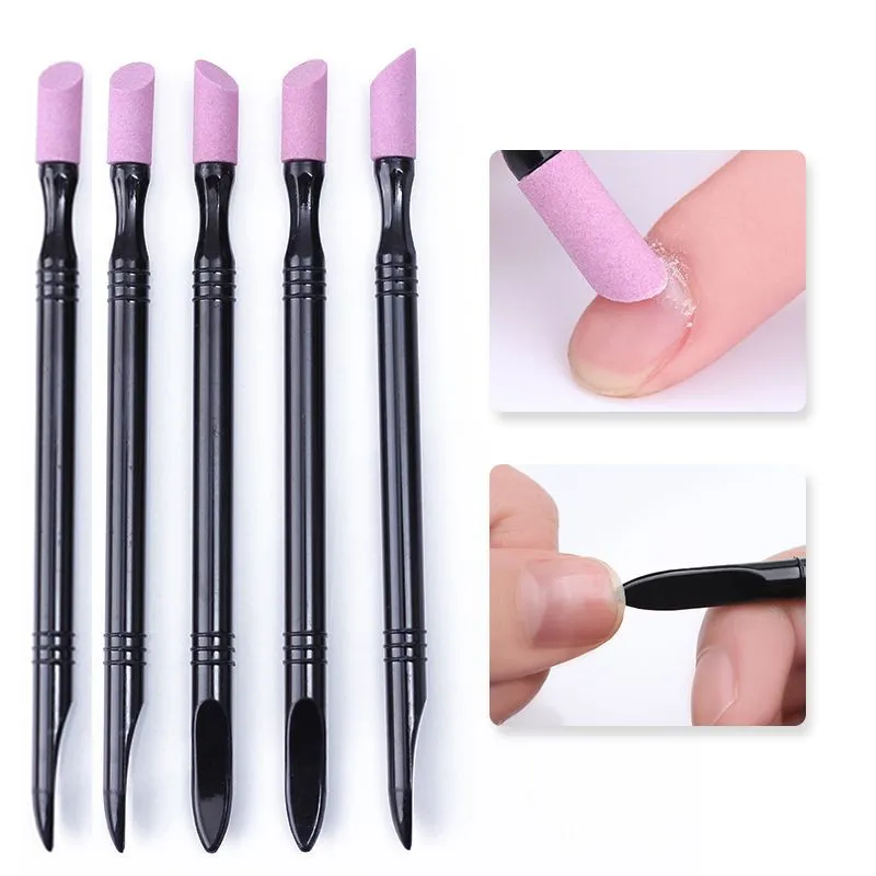 Quartz Stone Scrub Pen Cuticle Remover Pusher Trimmer Dead Skin Remover Black Pendicure Professional Nail Art Care Tool|Cuticle Pushers| - AliExpress