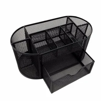 

Mesh office supplies desk organizer 9 compartments