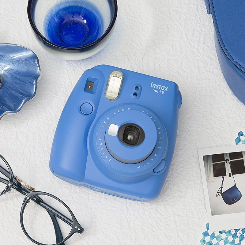 Fujifilm Instax Mini 9 мгновенная камера Cobalt Blue + Fuji простая пленка 40 листов фотобумага|instant