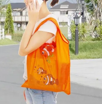

Fashion Home Storage Organization bags tote Tropical Fish Foldable Eco Reusable Shopping Bags cartoon Handle Bags Easter egg bag