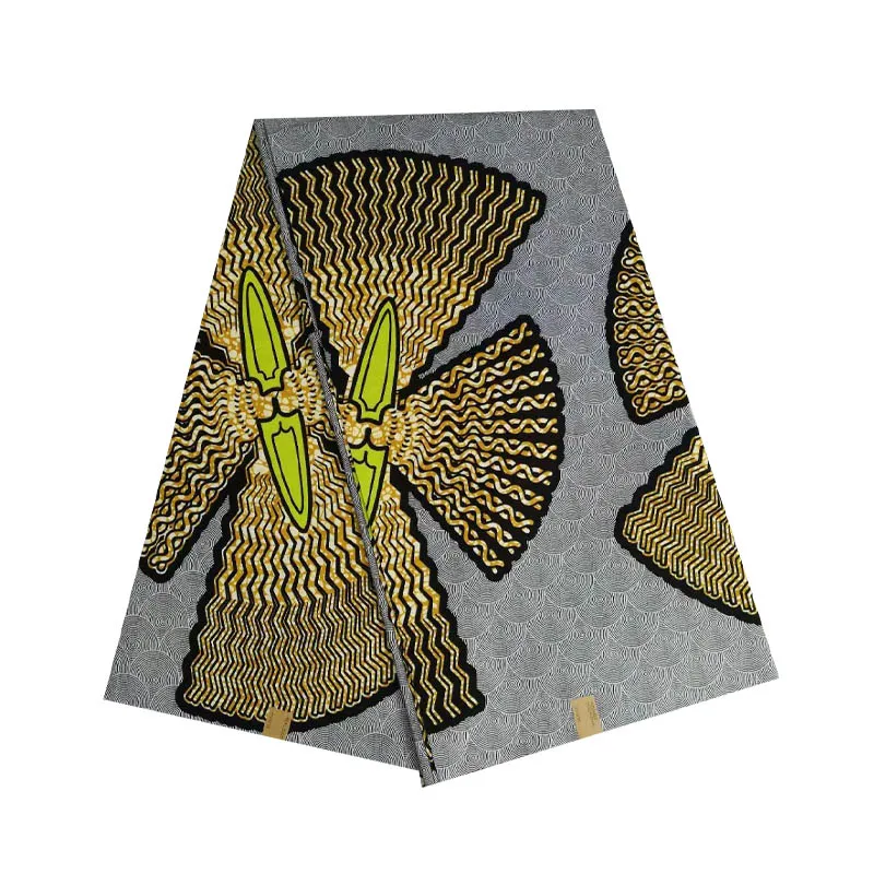 Последний дизайн воск Африканский Анкара женщины напечатанные в ткани голландский блок хлопок 6 ярдов/шт Горячая V-L 619