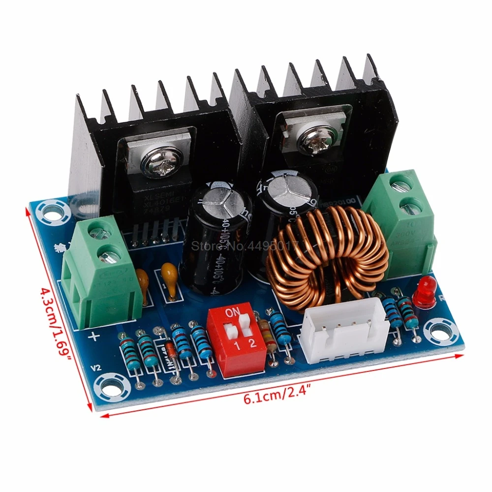 

200W DC-DC Max 8A Step Down Buck Converter 4-40V To 1.25-36V Adjustable Power Supply Module LED Driver Board