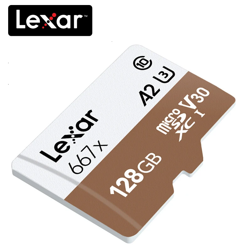 100% оригинал Lexar 667x Micro SD карта 64 Гб класс 10 128 ГБ micro SDXC 256 tf памяти UHS I для дрона