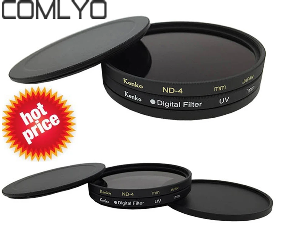 

COMLYO Camera Lens Filter 82MM Screw-in FILTER STACK CAP SET Metal Filter Case Quality Protect Filter for Lens Cap Free Shipping