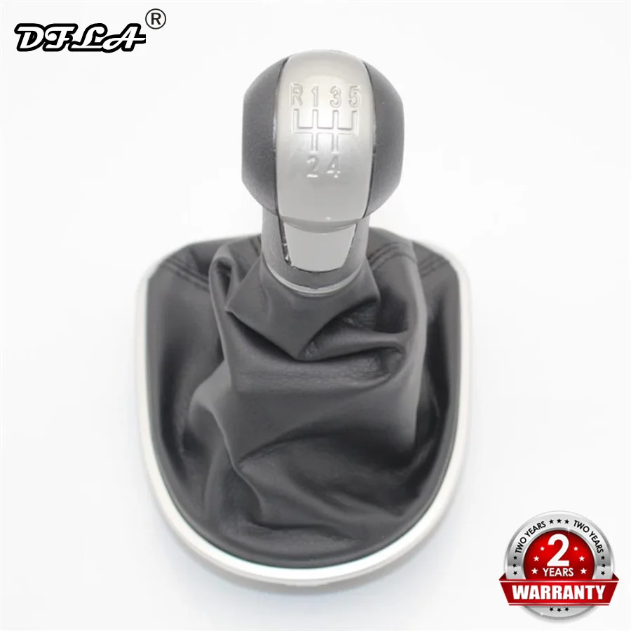 

For Seat Leon 1P 2005 2006 2007 2008 2009 2010 2011 2012 Car-Stying 5 Speed Car Gear Stick Shift Knob With Leather Boot
