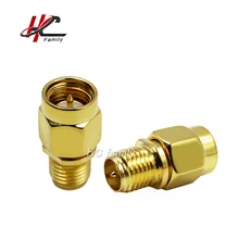 1pc sma macho plug para rp sma fêmea jack coaxial adaptador
