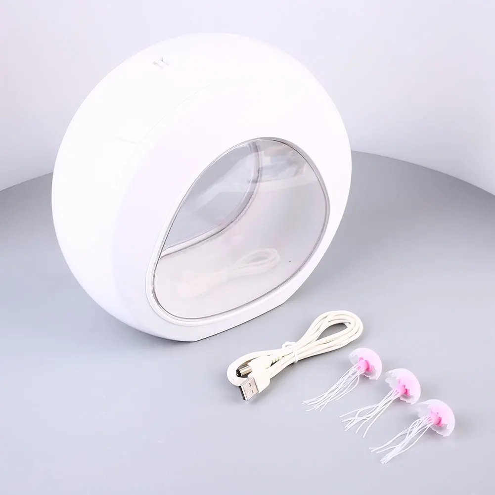 

Creative Night Light Jellyfish Tank Sea World Swimming Mood LED Lamp Luminaria Aquarium Light Bedside Table Lamp Home Decoration