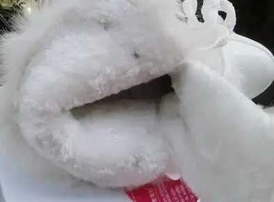 Роскошные дизайнерские женские ботинки зимние теплые черные белые кожаные