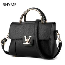 Rhyme Leather Tote Bag 2016 Luxury Women Shoulder bags, Fashion Women Bag Brand Handbag