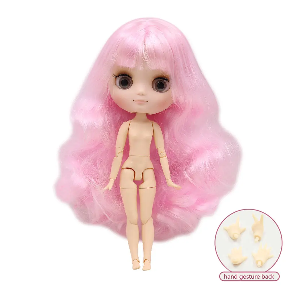 Middie blyth nude doll 20cm JOINT body Frosted face with makeup gray eyes DIY toys gift  gestures Free shipping 7