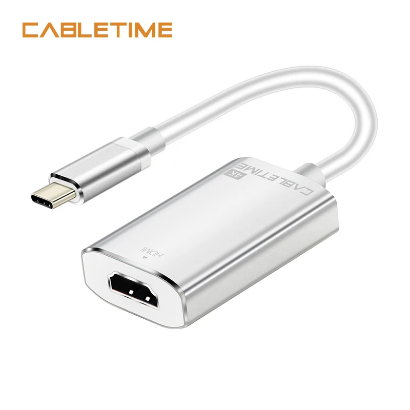 Кабель переходник Cabletime с USB C HDMI на 4K * 2K конвертер для MacBook Samsung Galaxy S9S8 Note 9 Huawei Type