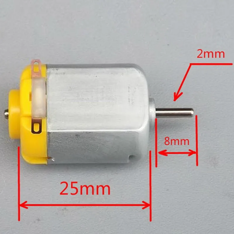 1 предмет Новинка 130 года постоянного тока микро-мотор для DIY четыре колеса двигатель Малый диск роботизированной научных Эксперименты