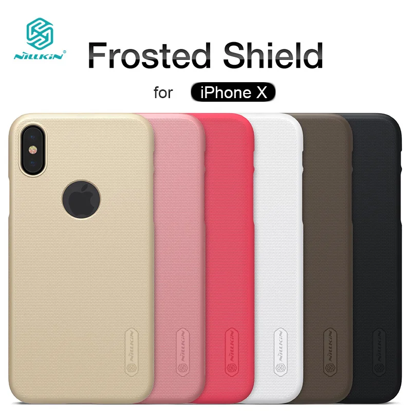 

for iPhone X Case Nillkin Super Frosted Shield Hard Plastic Plain Back Cover Case for iPhone X 10 Nilkin Matte Case Phone Case