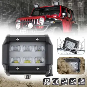 

4 Inch 30W 6000LM LED Car Work Light Spot Lamp with Two Rows light Bars for Off-road Car / Pickup / Wagon