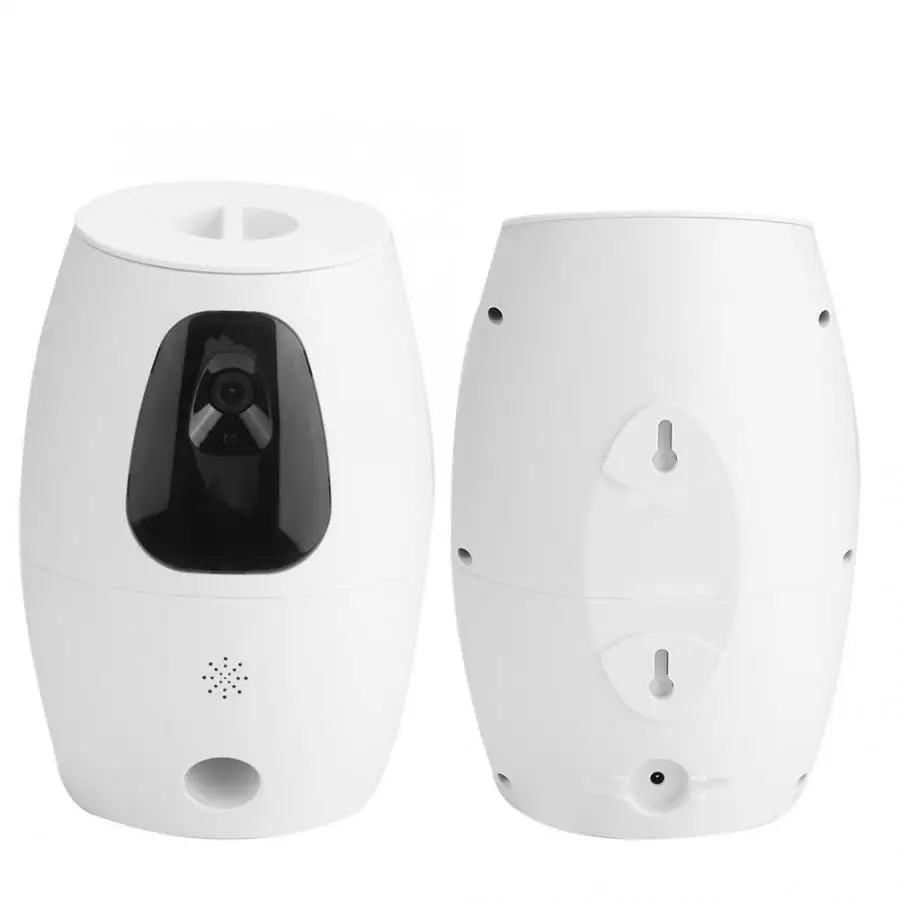 

Wifi Remote Control Smart Automatic Pet Feeder Video Monitor US Plug AC100-240V Dogs Cats Food Dispenser Bowl smart container