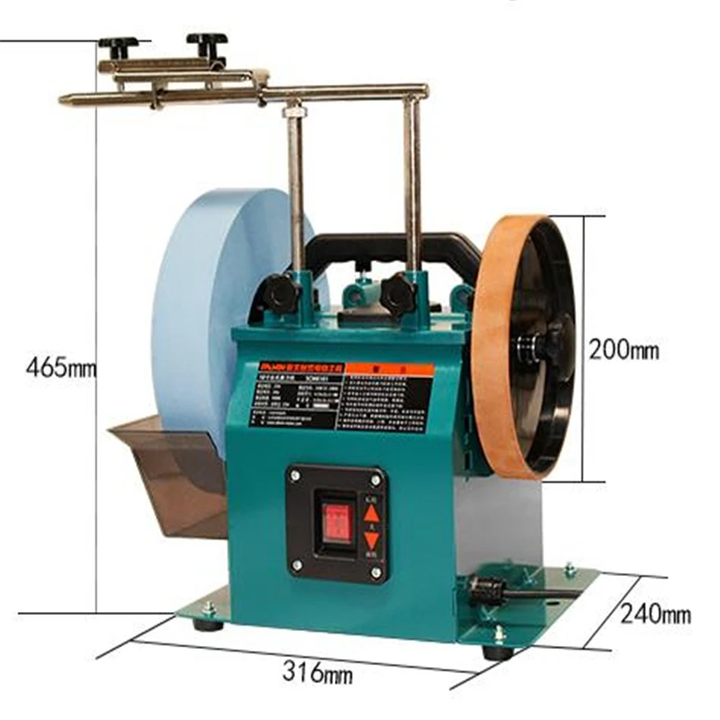 Шлифовальная машина с водяным охлаждением электрическая точилка для ножа низкоскоростная шлифовальная машина 220 В
