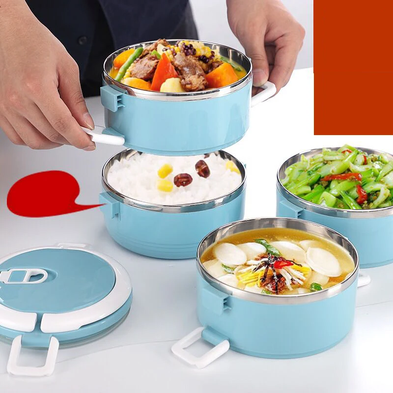 304 Stainless Steel Lunch Box Large Portable Thermal Leakproof Food Container Picnic Japanese Style Bento Box School Kids Adult