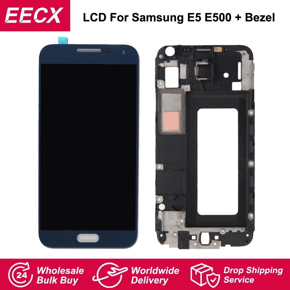 ЖК дисплей E500M AMOLED для Samsung Galaxy E5 E500F E500H сенсорный дигитайзер в сборе|Экраны