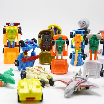 

Different super Mini Transformation Robot car Deformation Cars Transform plane ship chariot action Figures Toy random