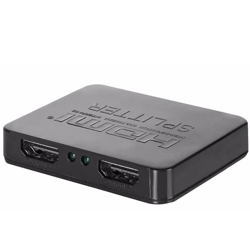 

2 pcs of MOOL 2018 New 1 IN 2 OUT HDMI Splitter Repeater Amplifier Full HD 1080P 3D