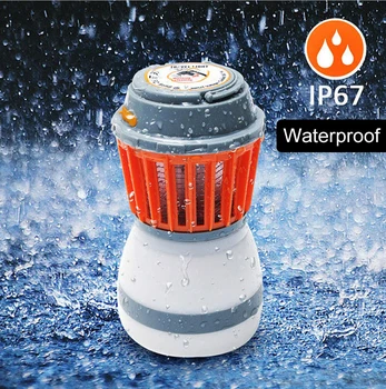 

Solar Bug Mosquito Killer Lamp Bug Zapper Trap Camping Lantern 2in1 Portable USB Anti Mosquito Butterfly Fly Electric UV Light