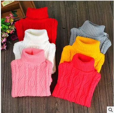 

2-12 year,children clothes High quality baby girls boys pullovers turtleneck sweaters,2016 autumn/winter warm kids outerwear,