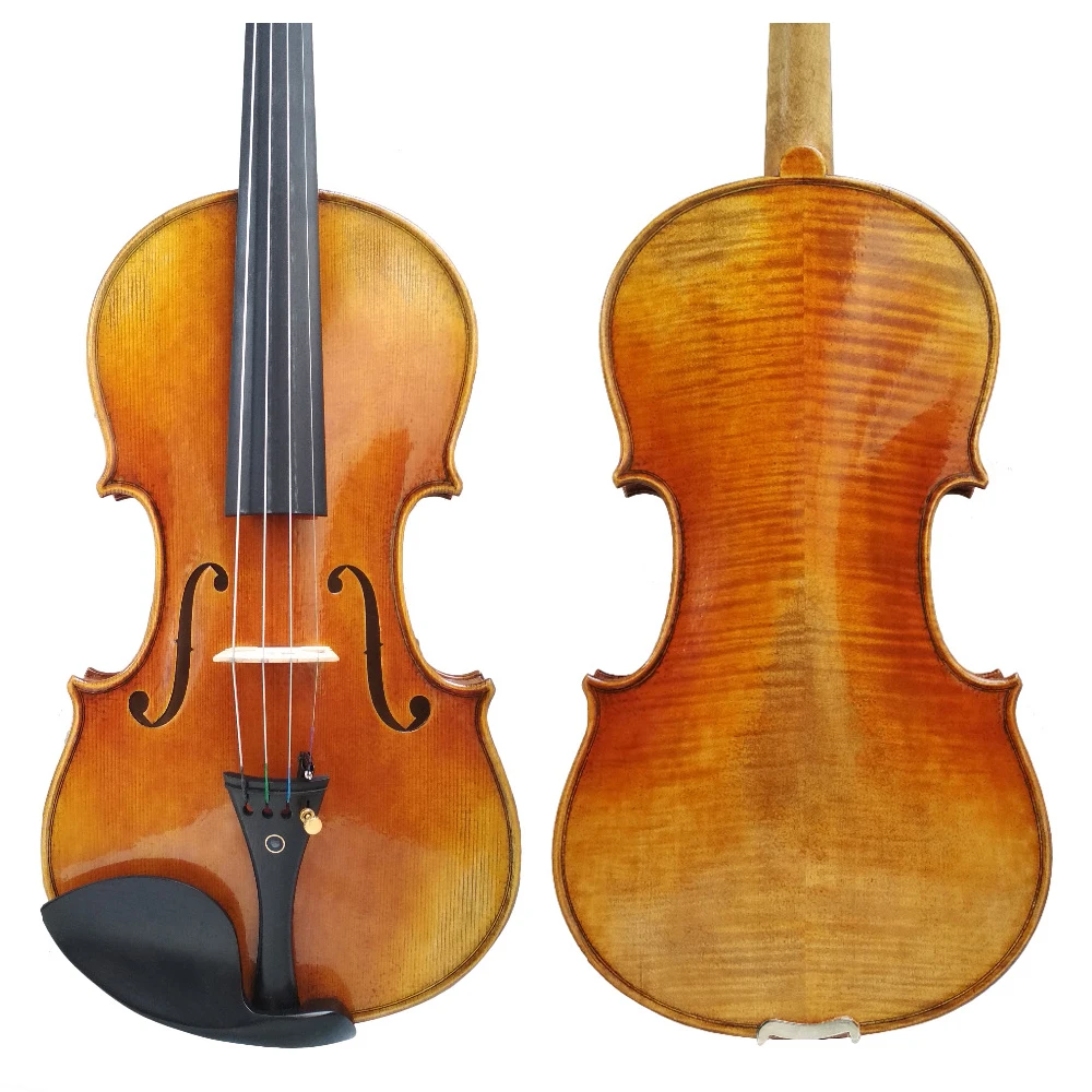 

Free Shipping Copy Antonio Stradivari Cremonese 1716 Model Violin FPVN01 with Canvas Case and Brazil Bow