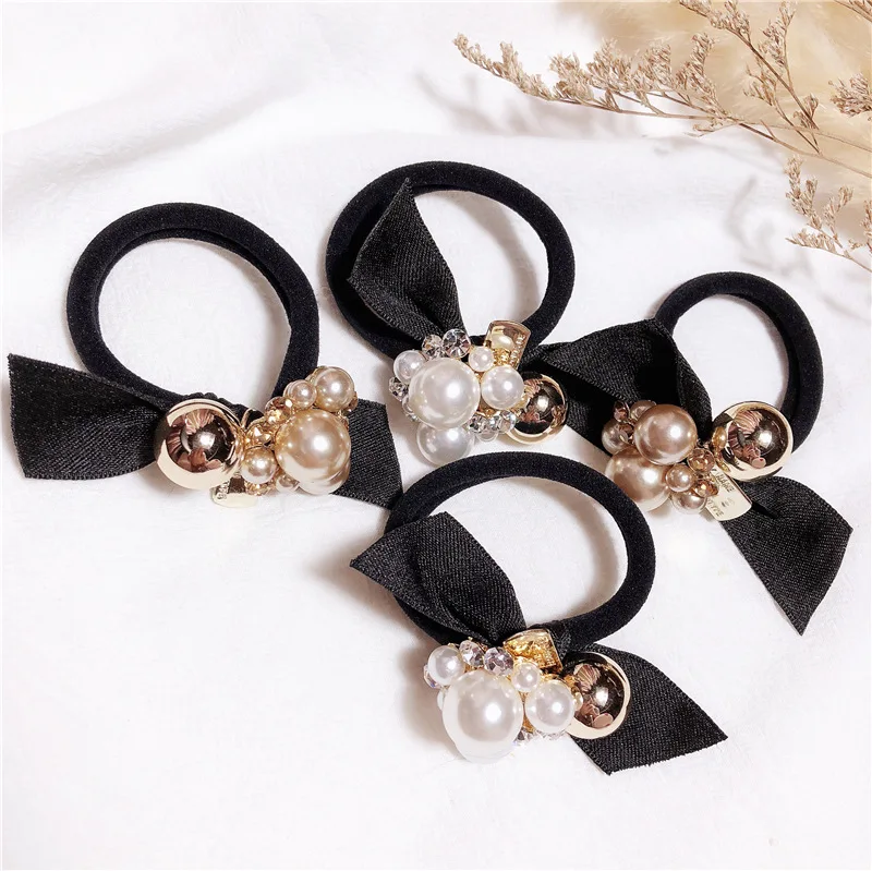 Scrunchie Rabo de Cavalo Mulheres Peal Headwear Acessórios Para o Cabelo