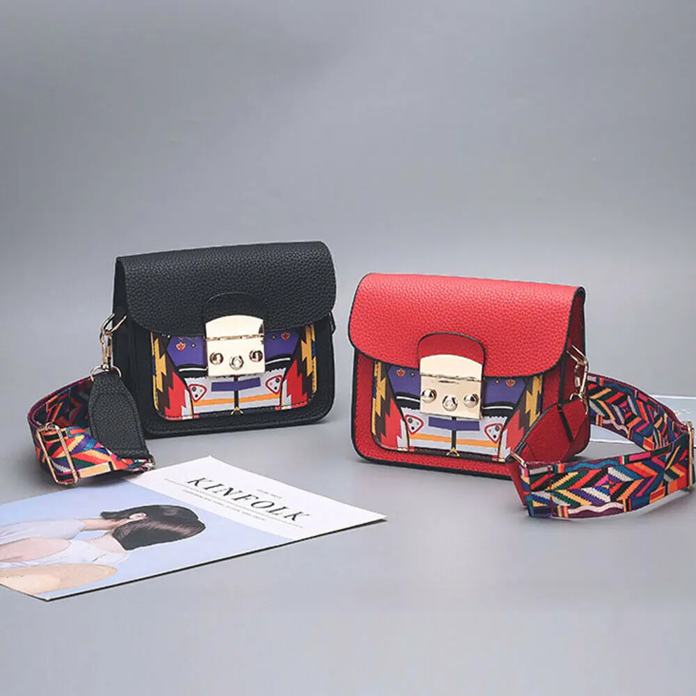 

2019 Designer Faux Leather Women Flap Bag Shoulder Bag Lady Cross Body Purse Messenger Bag