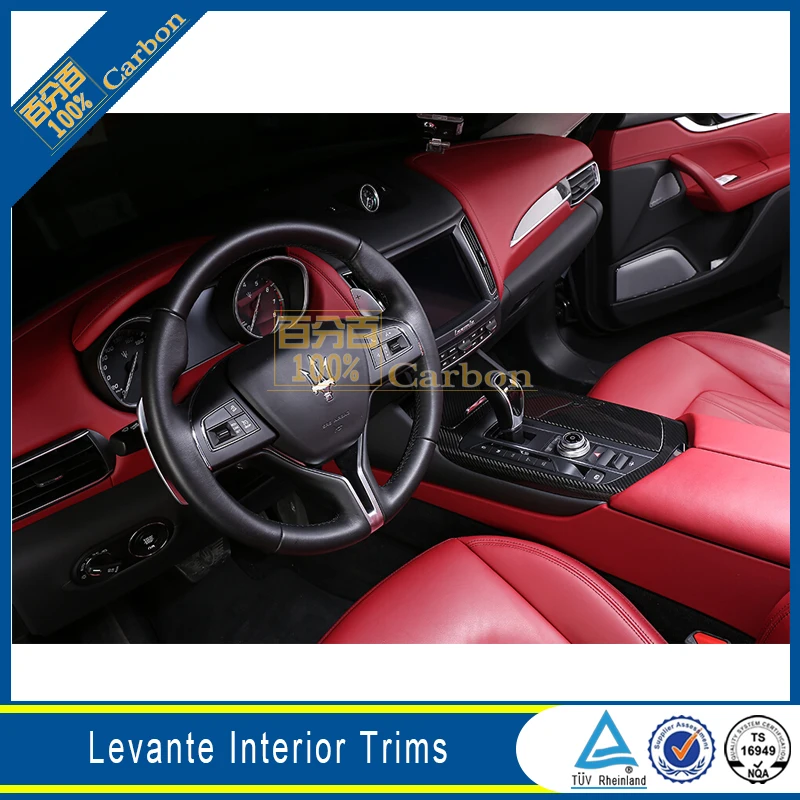 Внутренняя отделка из углеродного волокна добавить на Тип 10 шт для Maserati Levante SUV