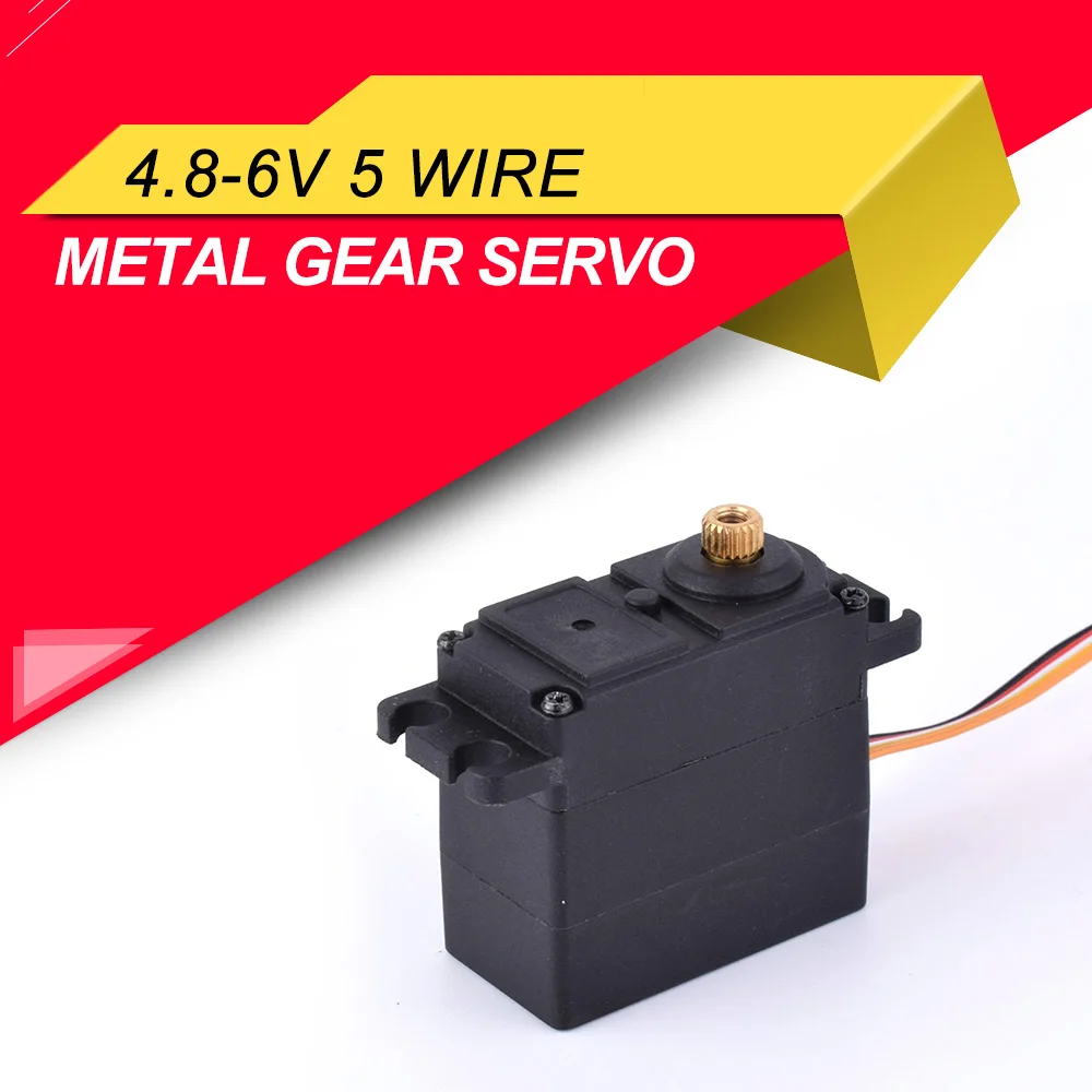 

4.8-6V 20g 5 Wire Metal Gear Servo for 1/12 Feiyue FY-01 FY-02 FY-03 RC Car Crawler Truck Steering Part Accessories