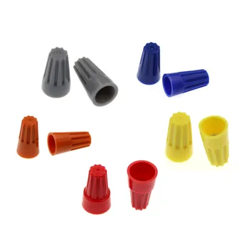 

100Pcs/lot Electrical Wire Connector Twist-On Terminals Cap Spring Insert Assortment P1 P2 P3 P4 P6