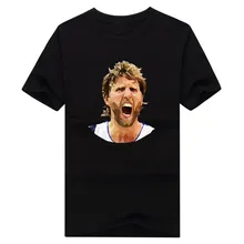 2016 fashion Dirk Nowitzki head cool 41 T Shirt 100% cotton short sleeve T-shirt 10141831