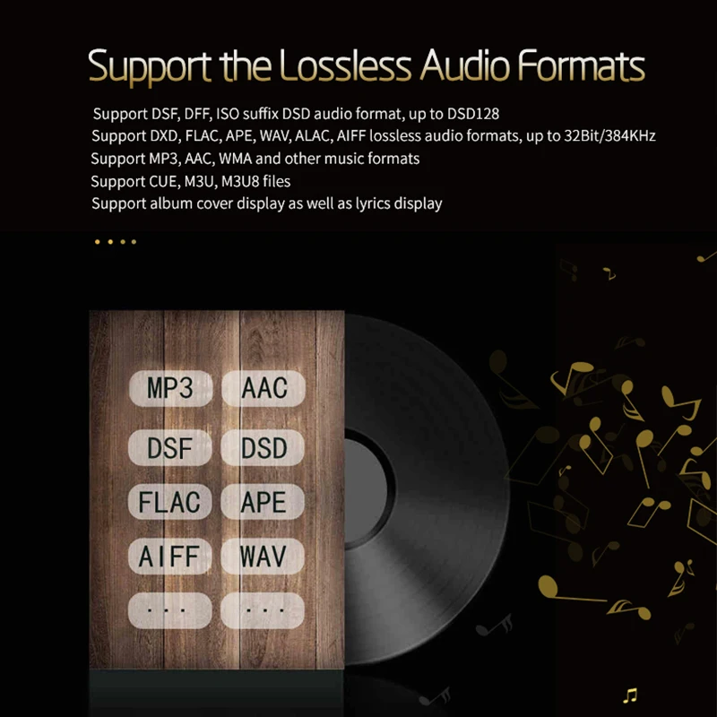Портативный музыкальный плеер XDUOO X3II AK4490 USB ЦАП Bluetooth HD без потерь MP3/WAV/FLAC DSD128 Hiby Link